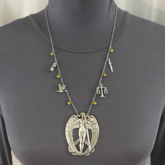 “Nemesis: Goddess of Retribution" Greek Roman Mythology Handmade Necklace, Sword - Picture 8 of 15